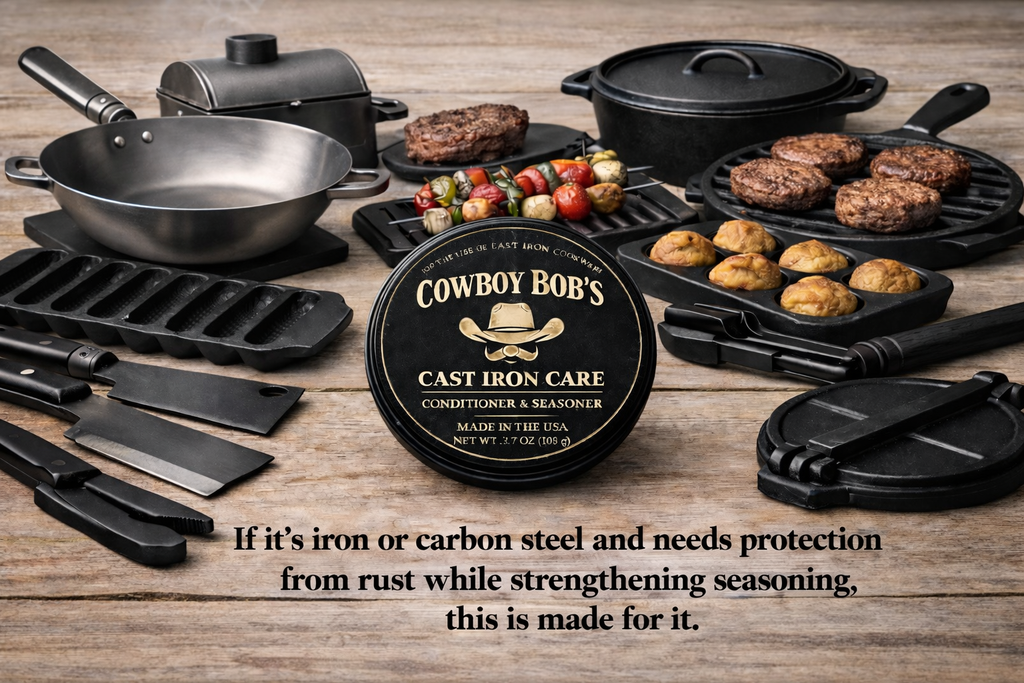 𝐓𝐡𝐞 𝐒𝐢𝐠𝐧𝐚𝐭𝐮𝐫𝐞 𝐇𝐞𝐫𝐢𝐭𝐚𝐠𝐞 𝐏𝐚𝐢𝐫𝐢𝐧𝐠: Cast Iron Care & Organic Cotton Heritage Lint-Free Buffing Cloth