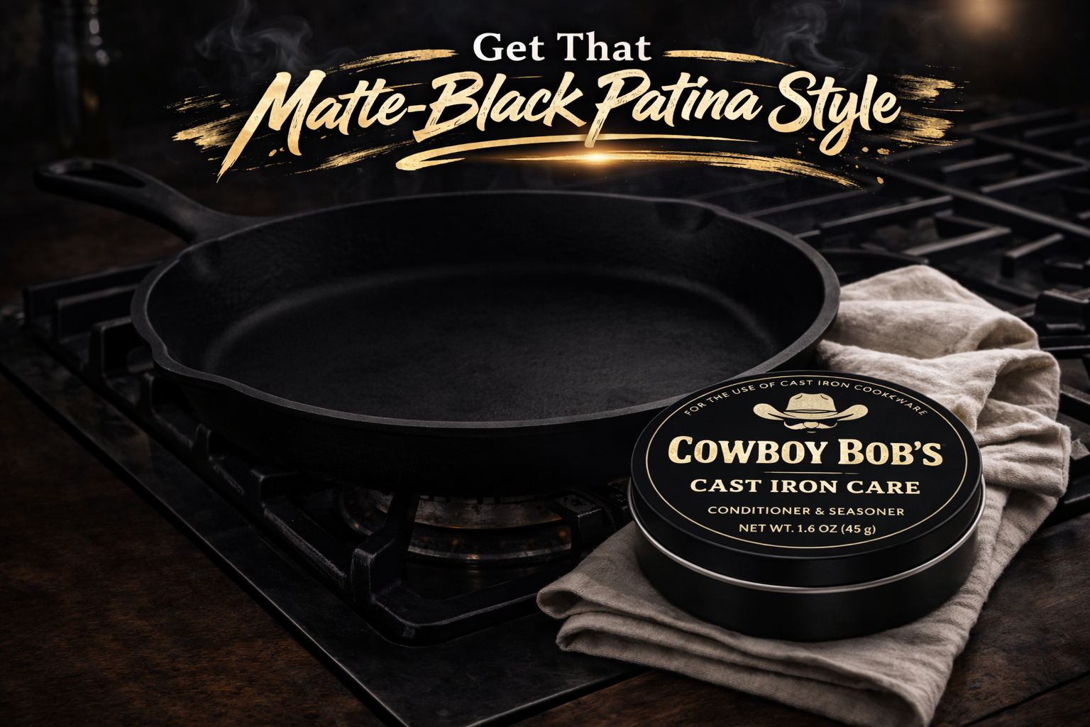 𝐓𝐡𝐞 𝐏𝐫𝐨 𝐇𝐞𝐫𝐢𝐭𝐚𝐠𝐞 𝐏𝐚𝐢𝐫𝐢𝐧𝐠: Cast Iron Care & Heritage Organic Cotton Buffing Lint-Free Cloth