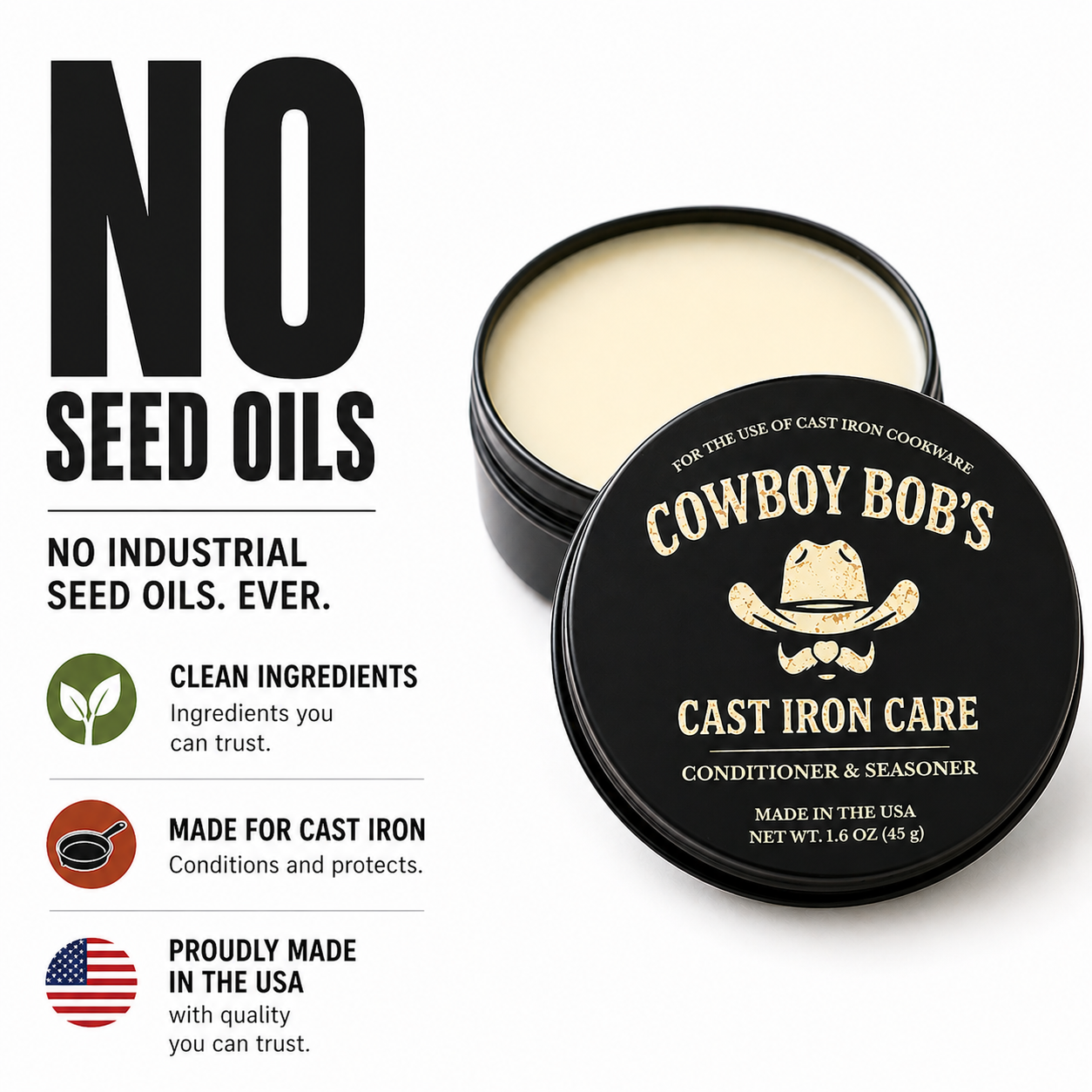 𝐓𝐡𝐞 𝐏𝐫𝐨 𝐇𝐞𝐫𝐢𝐭𝐚𝐠𝐞 𝐏𝐚𝐢𝐫𝐢𝐧𝐠: Cast Iron Care & Heritage Organic Cotton Buffing Lint-Free Cloth