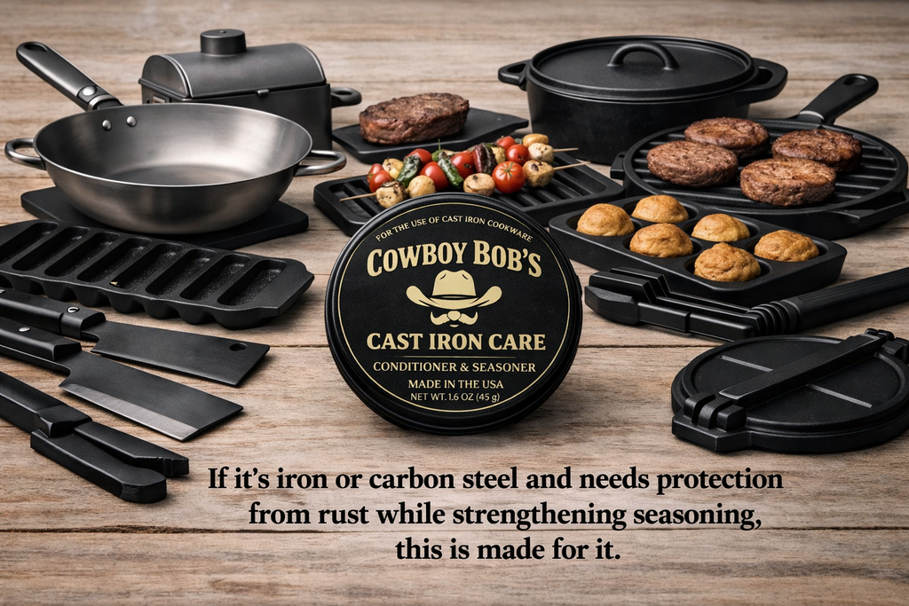 𝐓𝐡𝐞 𝐏𝐫𝐨 𝐇𝐞𝐫𝐢𝐭𝐚𝐠𝐞 𝐏𝐚𝐢𝐫𝐢𝐧𝐠: Cast Iron Care & Heritage Organic Cotton Buffing Lint-Free Cloth