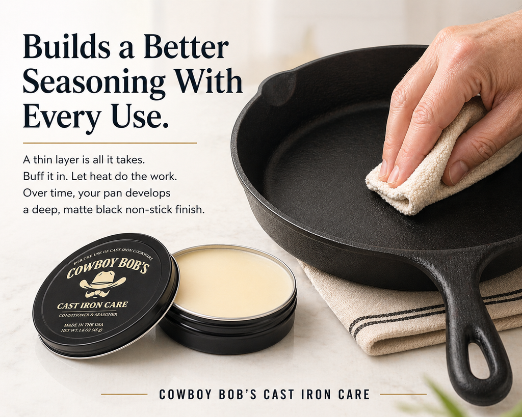 𝐓𝐡𝐞 𝐏𝐫𝐨 𝐇𝐞𝐫𝐢𝐭𝐚𝐠𝐞 𝐏𝐚𝐢𝐫𝐢𝐧𝐠: Cast Iron Care & Heritage Organic Cotton Buffing Lint-Free Cloth