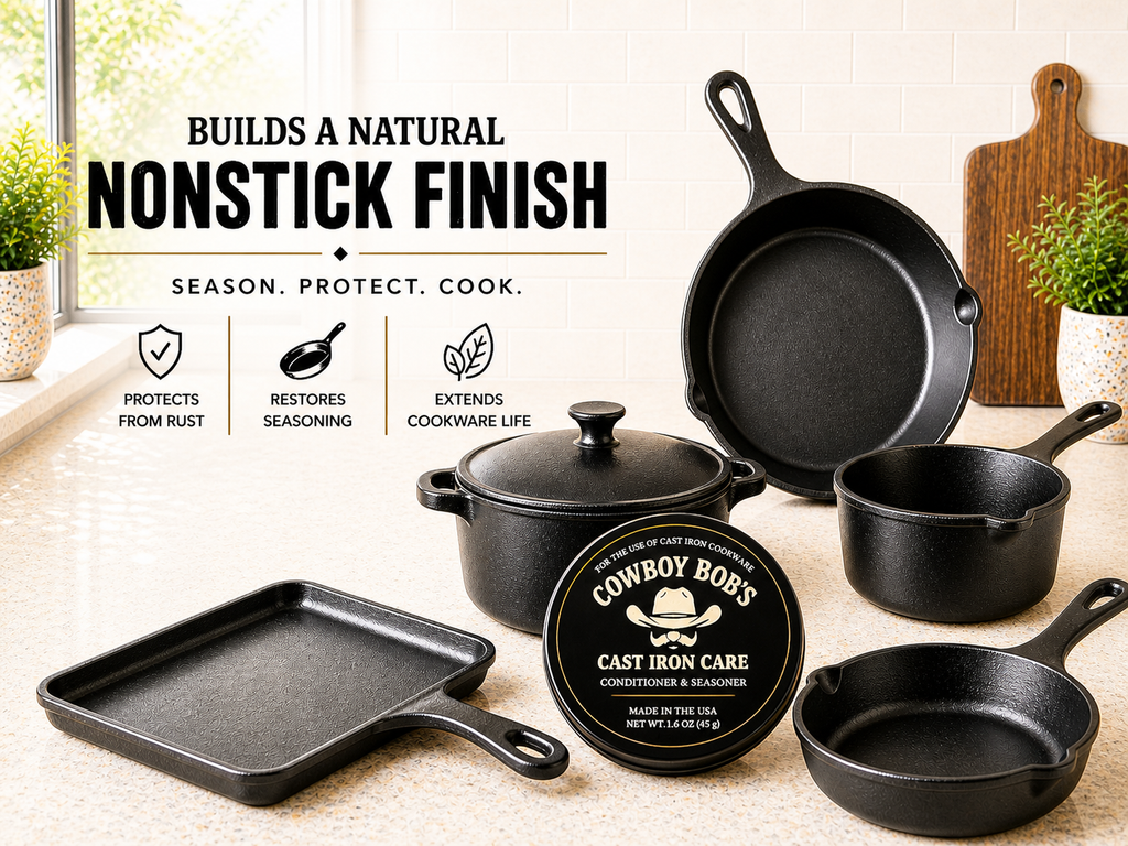 𝐓𝐡𝐞 𝐏𝐫𝐨 𝐇𝐞𝐫𝐢𝐭𝐚𝐠𝐞 𝐏𝐚𝐢𝐫𝐢𝐧𝐠: Cast Iron Care & Heritage Organic Cotton Buffing Lint-Free Cloth