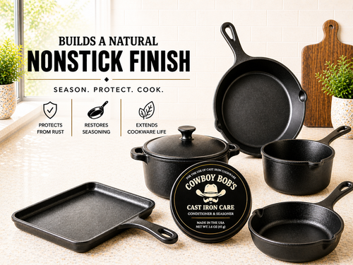 𝐓𝐡𝐞 𝐏𝐫𝐨 𝐇𝐞𝐫𝐢𝐭𝐚𝐠𝐞 𝐏𝐚𝐢𝐫𝐢𝐧𝐠: Cast Iron Care & Heritage Organic Cotton Buffing Lint-Free Cloth